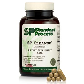 Standard Process Inc. SP Cleanse - Whole-Food Based Gallbladder, Kidney & Liver Support - Digestion & Toxin Cleanse with Collinsonia Root, Juniper Berry, Cordyceps Mushroom - 150 Capsules