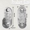 Kyuionty 2 Pack Oval Closet Rod End Supports, Zinc Alloy