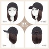 Hat Wig for Women, Baseball Cap Wig with BOB Hair