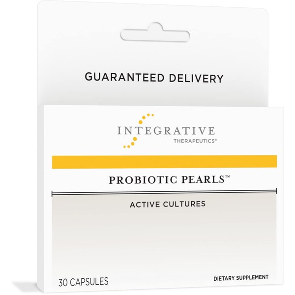 Integrative Therapeutics Probiotic Pearls - Digestive Balance and Gut Health Support* - Lactobacillus acidophilus and Bifidobacterium - Daily Supplement for Men and Women - 30 Capsules