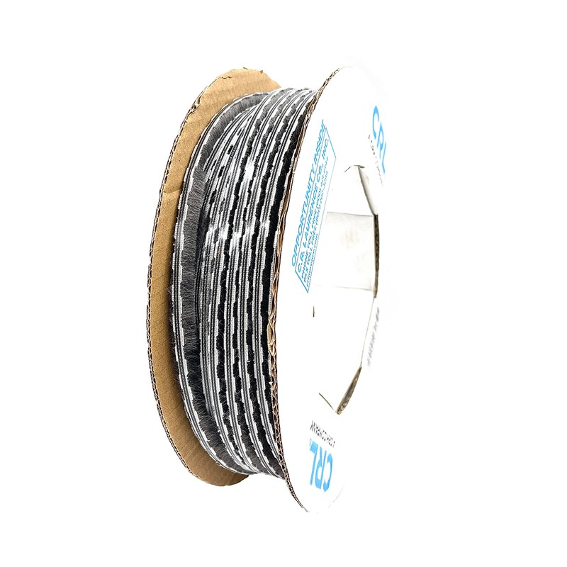 CRL Z78216C Zipper Pile Weatherstrip .187" Backing - .350" Pile