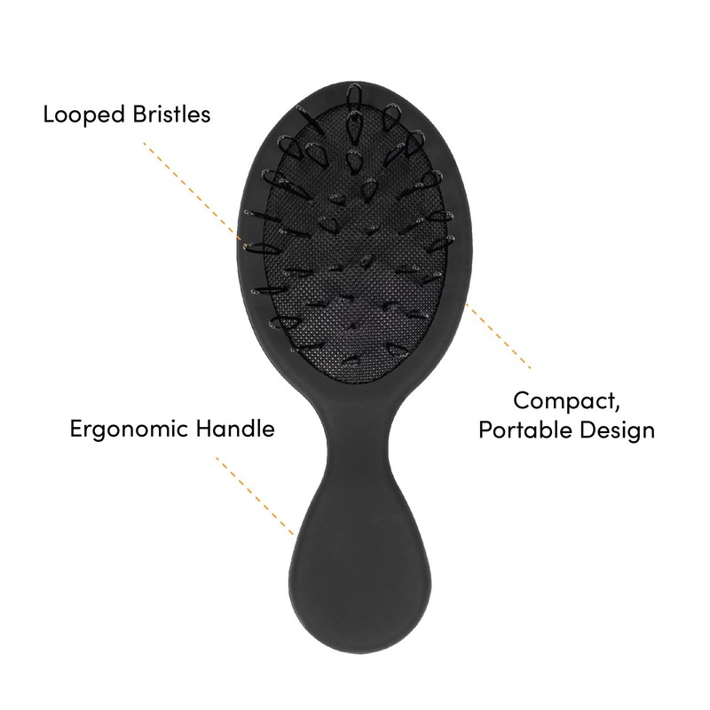 The Hair Shop Mini Black Loop Brush - Salon Professional