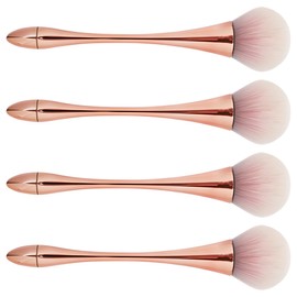 Varna Dust Nail Brush, 4 Pieces, Rose Gold / 바르나 더스트 네일 브러쉬, 4개, 로즈골드