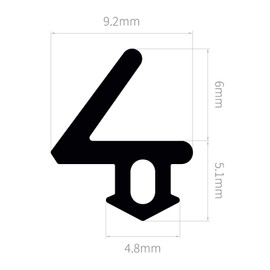 ExtrudaSeal F104 Flipper Gasket Replacement Window Door Draught Excluder Seal - 10m