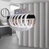 Qulable Shower Curtain Rings-12 Pack- Plastic Shower Curtain Hooks O-Shaped