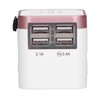 International Power Adapter Travel Plug with 4 USB Ports for