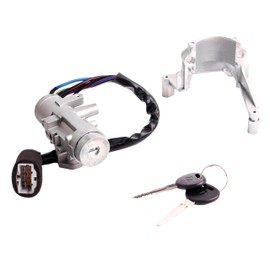 81900-25A50 Ignition Lock Cylinder Switch Assembly with 2 Keys and Bracket Compatible with 2001 2002 2003 2004 2005 Hyundai Accent Replace for 81900-22A43 8190025A50