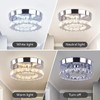 Cainjiazh Cainjiazh Mini Crystal Chandelier Crystal Flush Mount Ceiling Light