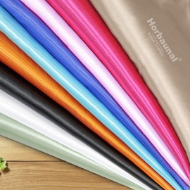 Horbaunal Taupe Satin Fabric 60 Inch Wide by The Yard, Soft Charmeuse Satin Fabric for Wedding Dress, DIY Craftings, Costumes, 1 Yard