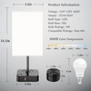 Remote Control Bedside Lamp with USB-C & USB-A Charging Ports,