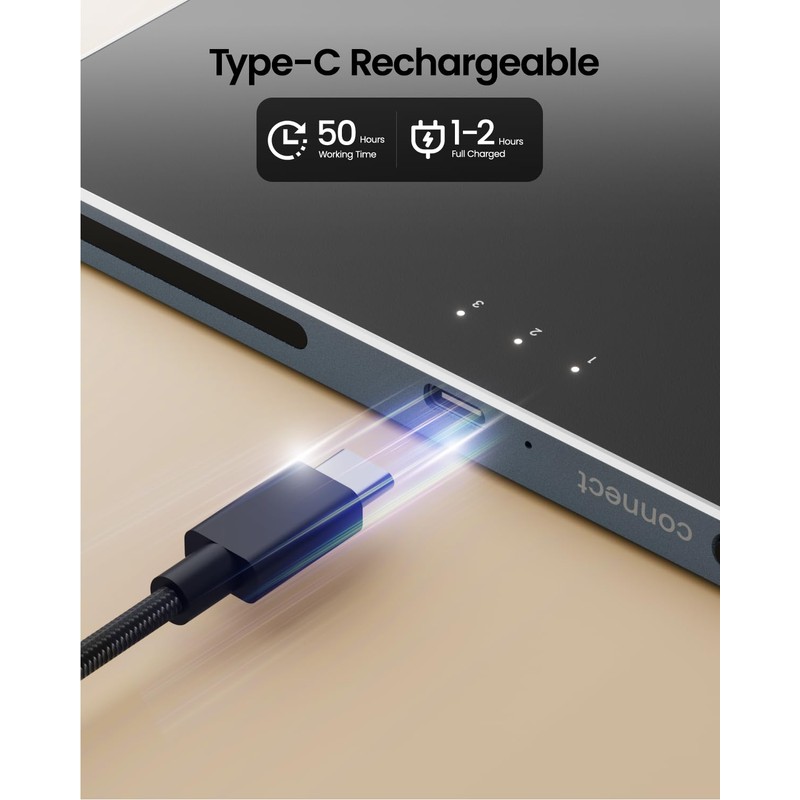 ProtoArc Wireless Trackpad for Windows10/11, Large High Precision T1 Plus