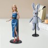 SHILIPAIJC 4pcs Doll Stands, Adjustable Doll Stands Display Holder, Action
