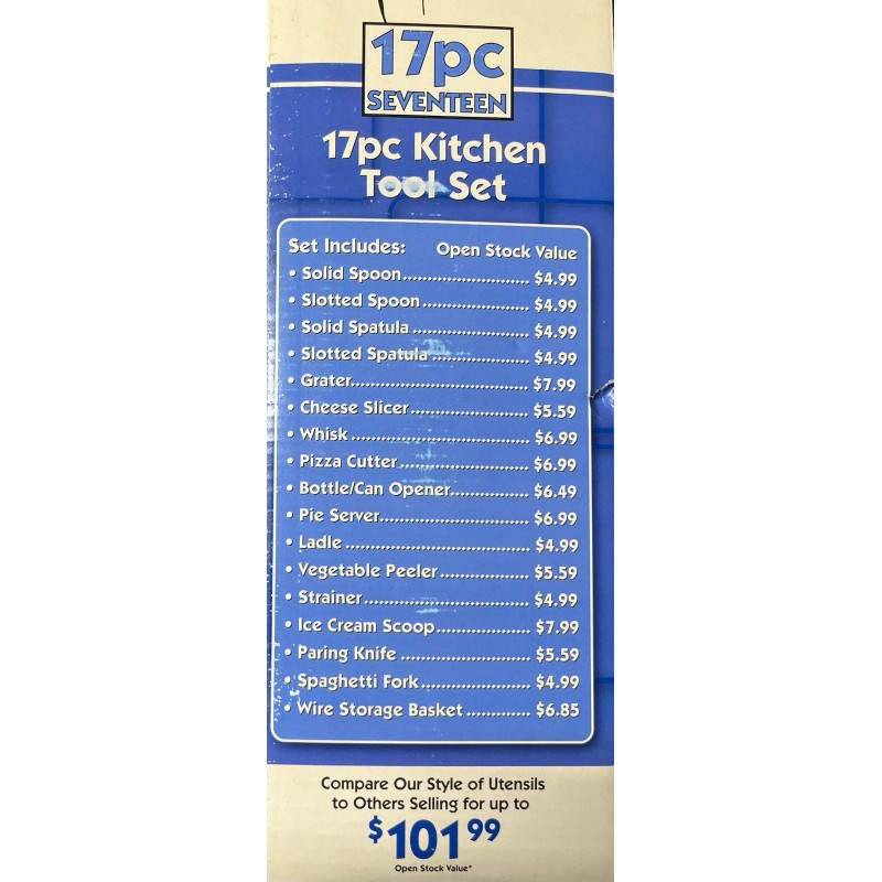 homit Cooking Utensil Set 17 Piece Kitchen Gadget Tools Set