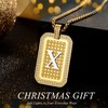 Holizaly Initials AZ Letters Pendant Necklace Men's Women's Capital Letters
