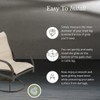 1/2" Nylon Stem Bumper Floor Protector, Protect Your Outdoor Furniture