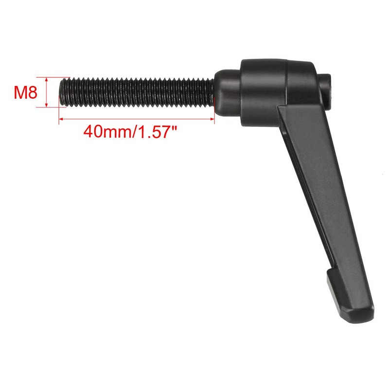 sourcing map M8 x 40mm Handle Adjustable Clamping Lever Thread