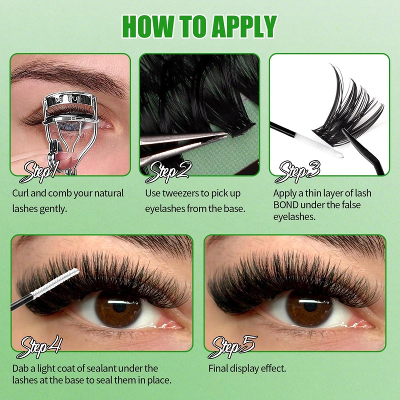 Lash Extension Kit, 30D 40D 50D 60D 80D 100D Lash