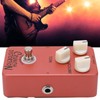 Distortion Pedal Dark Red Metal Classic British Rock Monoblock Guitar