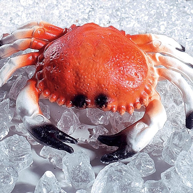 Decorative Crab 20 cm Diameter Orange 1 Piece Decoration Supplies