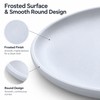Small Round Ceramic Plate 5.51 Inch (14cm), Reusable Frosted Appetizer