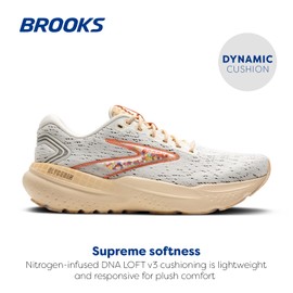 Brooks Men’s Glycerin 21 Neutral Running Shoe - Snow/Dawn/Straw - 12.5 Medium
