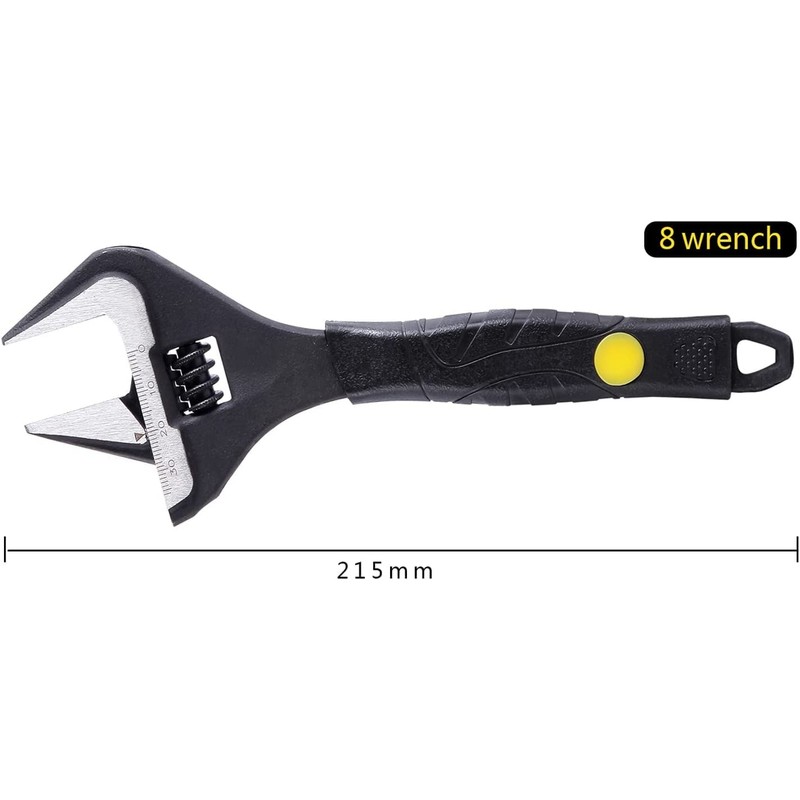 Alaxy safety solutions 8 inch/215mm Adjustable Wrench, 36mm Wide Jaw
