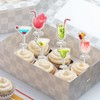 MEFENG Cocktail Collection Cupcake Toppers, Cocktail Party Decorations, Decoration Ssupplies