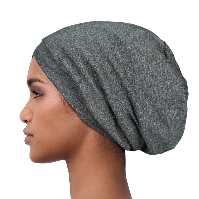 Alnorm Cosy satin lined slouchy beanie cap with soft elastic