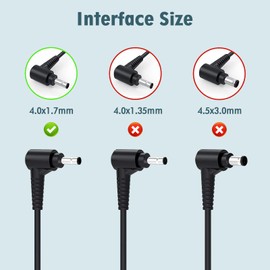 45 W Laptop Charger Power Supply for Lenovo Laptop 110 110s 120s 130s 310 320 320 330 330S 510 510s IdeaPad 330-14, 330-15, 330-17, 510-15, 330s-14, 330s 15 510 510