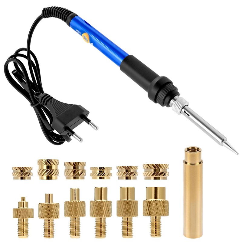 QWORK Threaded Inserts Soldering Tips Set - 130 Pieces Thread