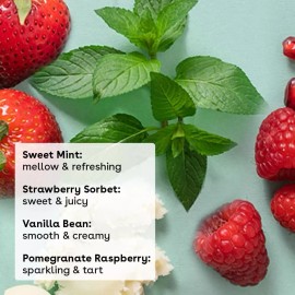 eos 100% Natural & Organic Lip Balm Sticks 4-Pack- Strawberry Sorbet, Vanilla Be