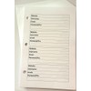 A5 Password Refill Pages for 3-Ring Binder 8.5 x 5.5-50
