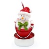 Dekohelden24 Set of 6 Snowman in Bucket, Dimensions of Each