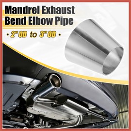 ACROPIX Car Mandrel Exhaust Bend Elbow Pipe 304 Stainless Steel Concentric Reducer 2" OD to 3" OD 1pcs Car Parts