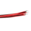 sourcing map 10Pcs 5mm Pre Wired LED, White DC3-6V Clear