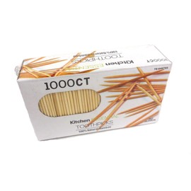 1000 Count 100% Natural Bamboo Toothpicks - Kitchen Essential by Kitchen Essentials