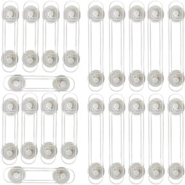 Mtxorvix Child Safety Cabinet Locks, Multi Purpose Mini Multi Purpose Latches, Mini Multi-Purpose Replacement Straps, Adjustable Strap No Drill No Tool, 20 Pack