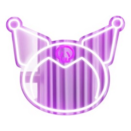 Espejo Kuromi Con Luz Led Maquillaje Ajustable Kawaii