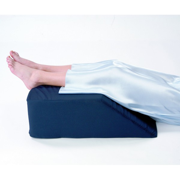Leg/Bed Wedge with High Quality, Removable Cover (Size: 8" X 20" X 25". Color: Navy)