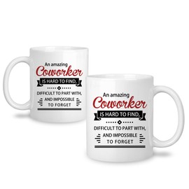 Amazing Coworker Mugs for Colleagues - Farewell & Retirement Gifts - 11oz Coffee Cups