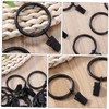 GRIRIW 40pcs Curtain Rings with Clips Drapery Rings for Easy