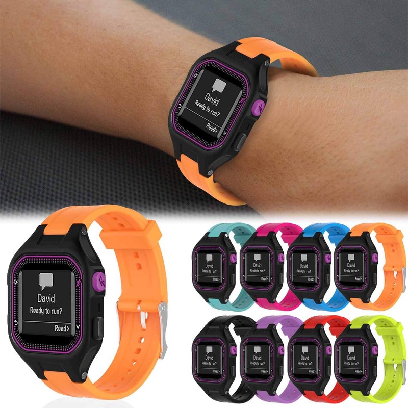 GVFM Bands Compatible with Garmin Forerunner 25, Soft Silicone Replacement