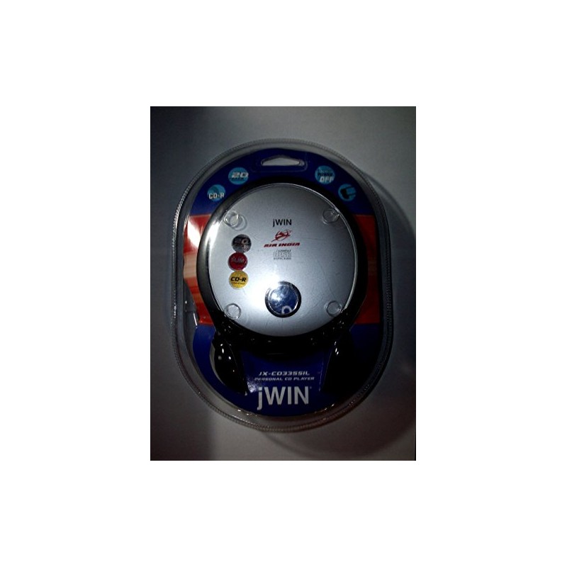 jWIN Personal CD Player - Silver (JXCD335SIL)