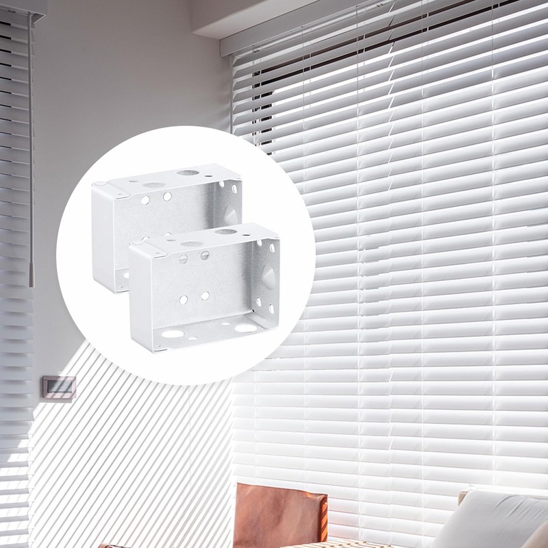 CLKE 2Pcs Venetian Blinds Brackets, Venetian Blind Fittings Brackets, Metal