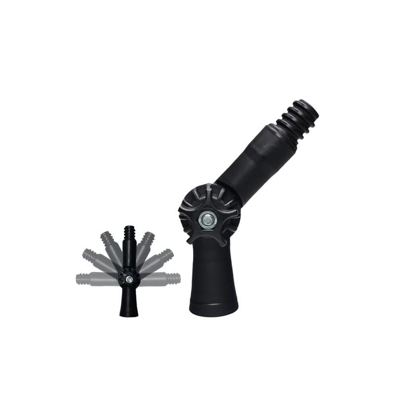 Rotatable Joint Angle Adaptor for Telescoping Extension Pole, Versatile for