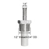 Joywayus 0.5 Micron Stainless Steel Aeration Stone Inline Oxygenation Diffusion