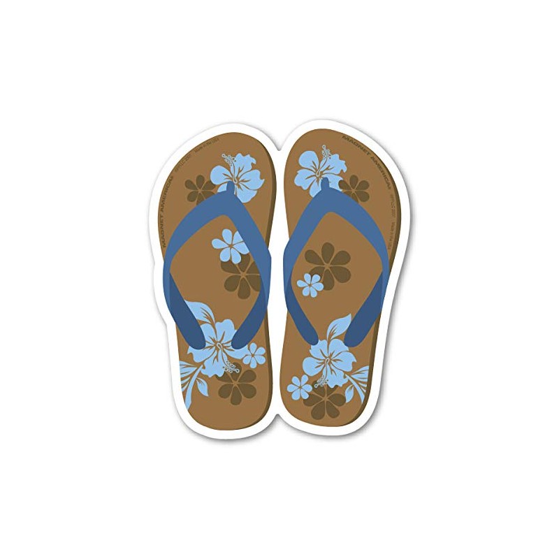 Brown and Blue Flip Flop Magnet by Magnet America Is