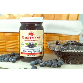 Kauffman Orchards Blueberry Fruit Spread, All Natural, No Preservatives or Granulated Sugar Added, 9 Oz. (Pack of 1)