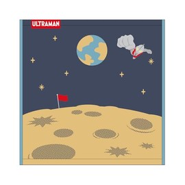 BANDAI 6765018100 Ultraman Space Protective Hero Handkerchief, Organic Cotton, Antibacterial and Odor Resistant Treatment