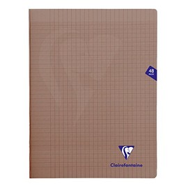 Clairefontaine Mimesys Piqué Polypropylene Notebook 24 x 32 cm 48 Pages 90 g Squared Black